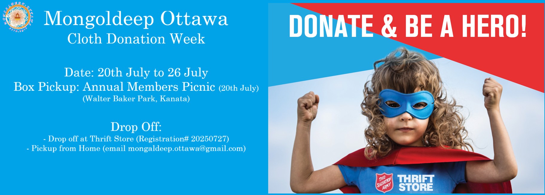 Salvation Army Cloth Donation
